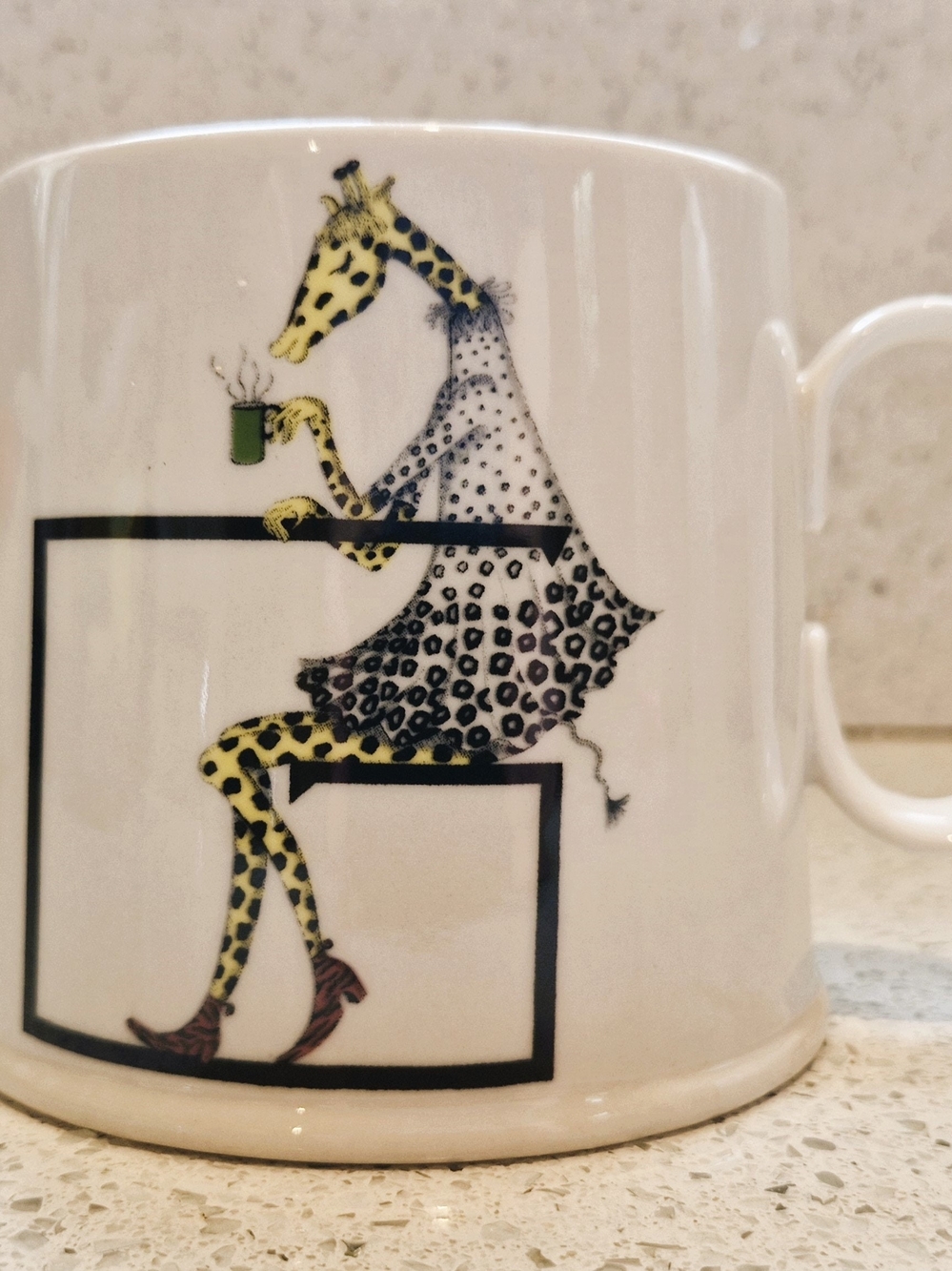 BALDUCCI GIRAFFE MUG BY ANTHROOLOGE White